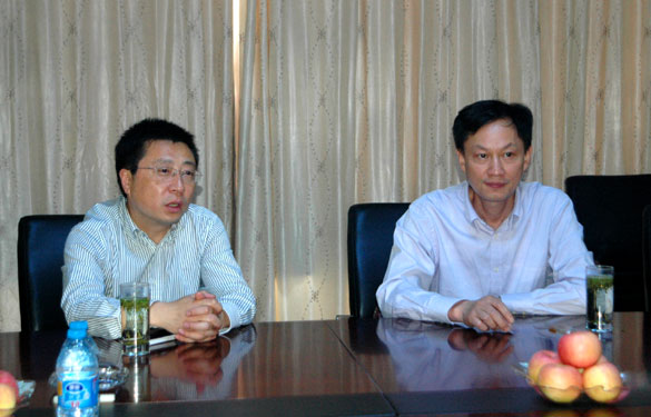 溧阳市地税局局长戚浩东一行来cq9电子官网入口集团调研