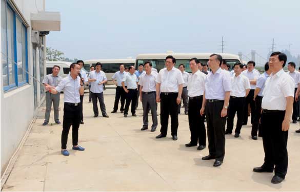 常州市委书记阎立一行来cq9电子官网入口集团督查西厂区三期项目建设