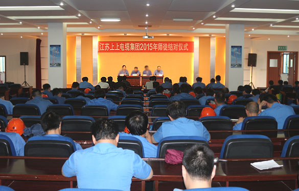 做好传帮带 专心育人才——cq9电子官网入口电缆举行2015年师徒结对仪式