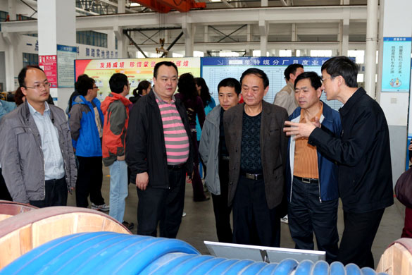 4月25日，，，，，，常州市发改委向导一行30余人来cq9电子官网入口电缆旅行