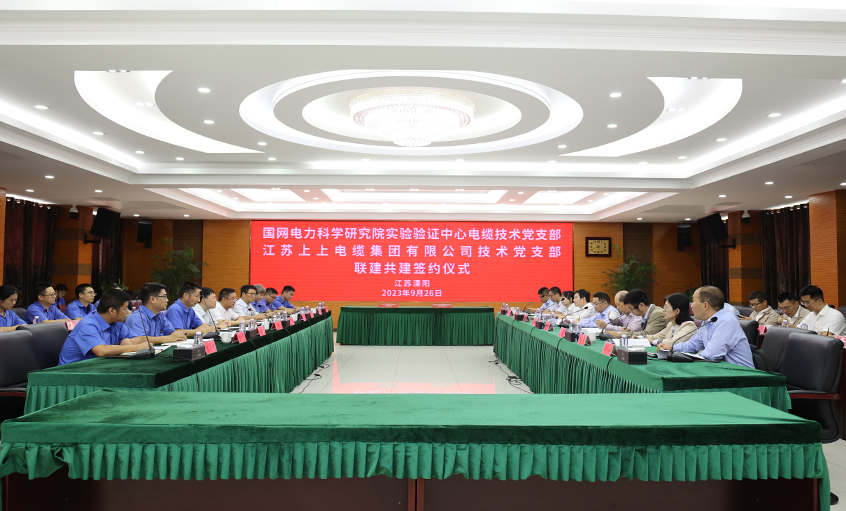 联建共建聚协力 党建引领促生长 ——国网电力科学研究院实验验证中心电缆手艺党支部与cq9电子官网入口电缆手艺党支部共建签约